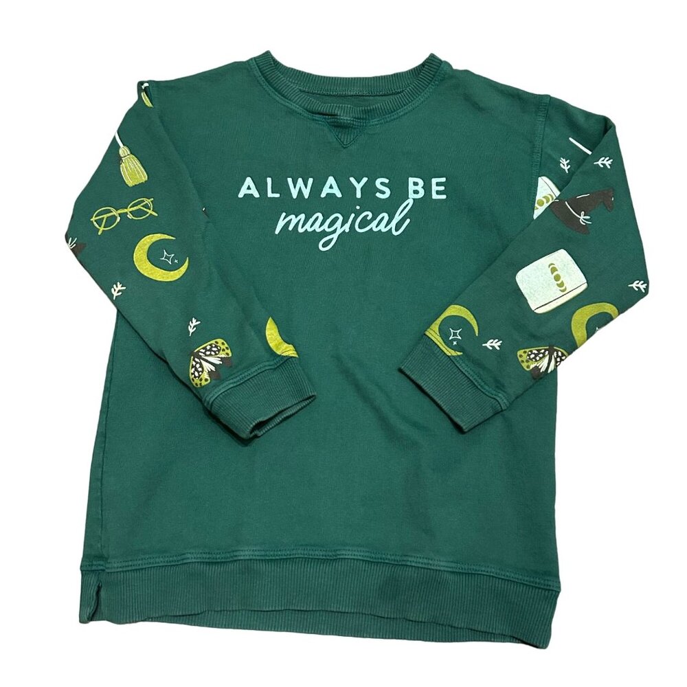 Kind Kids Club Witchy Always Be Magical Crewneck 100% Organic Cotton 8/9